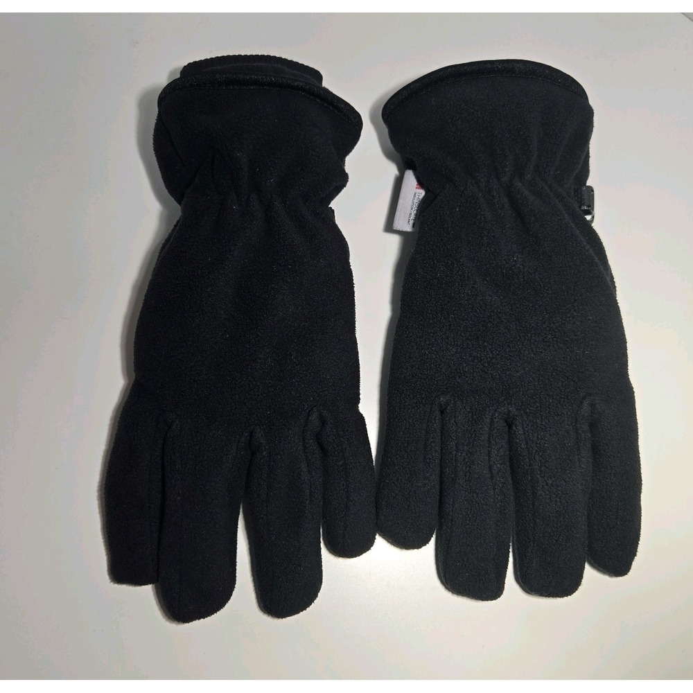 3M Thinsulate Black Fleece Winter Gloves Textured Grip Insulated Mens S/M